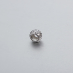 925 Sterling Silver Stardust Flat Bead