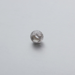 925 Sterling Silver Stardust Flat Bead
