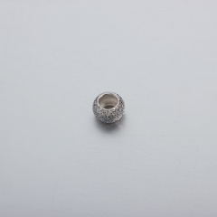 925 Sterling Silver Stardust Flat Bead