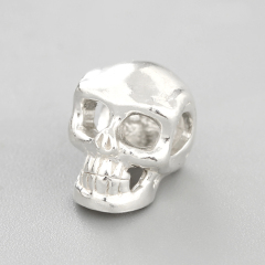 925 Sterling Silver Diy Skull Bead