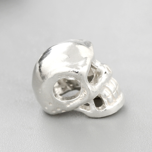 925 Sterling Silver Diy Skull Bead