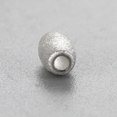 925 Sterling Silver 5.9*3.2mm Oval Beads