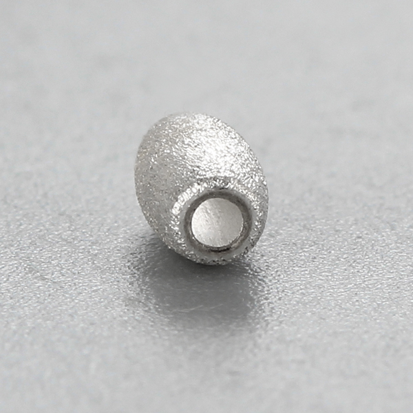 925 Sterling Silver 5.9*3.2mm Oval Beads
