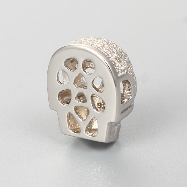 925 Sterling Silver Skull Shape Beads