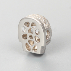 925 Sterling Silver Skull Shape Beads