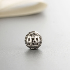 925 Sterling Silver Unique Weave Hollow Beads