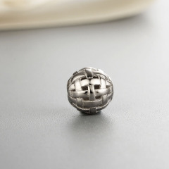 925 Sterling Silver Unique Weave Hollow Beads