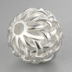 925 Sterling Silver Hollow Filigree Beads