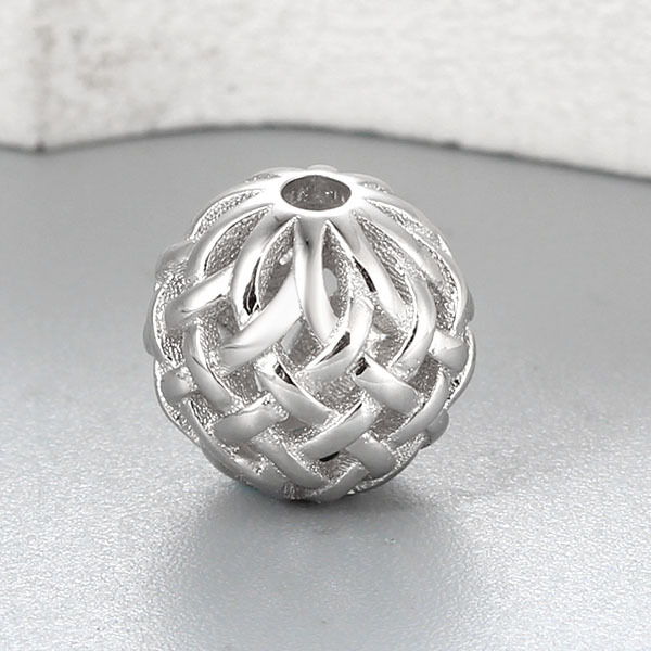 925 Sterling Silver Hollow Filigree Beads