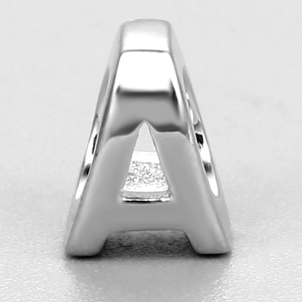 925 Sterling Silver Letter A Beads