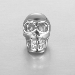 925 Sterling Silver Halloween Skull Head Beads