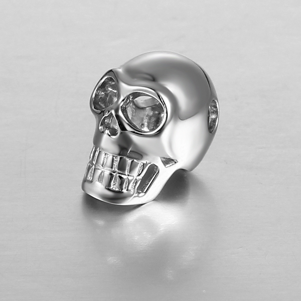 925 Sterling Silver Halloween Skull Head Beads