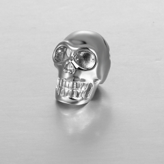 925 Sterling Silver Halloween Skull Head Beads