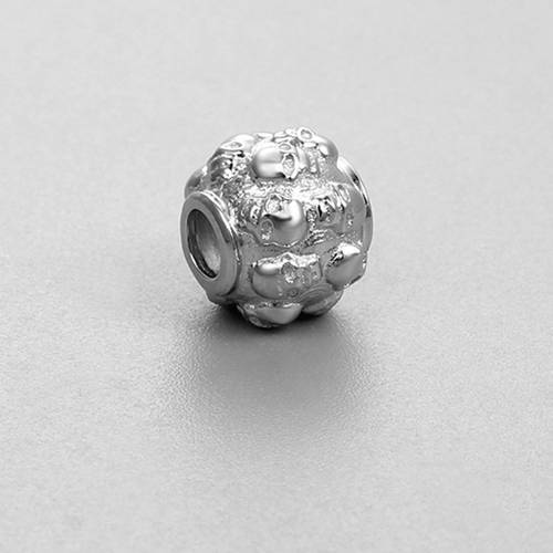925 Sterling Silver Skull Beads
