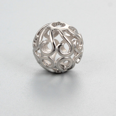 925 Sterling Silver Hollow Beads
