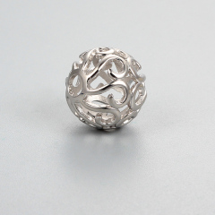 925 Sterling Silver Hollow Beads