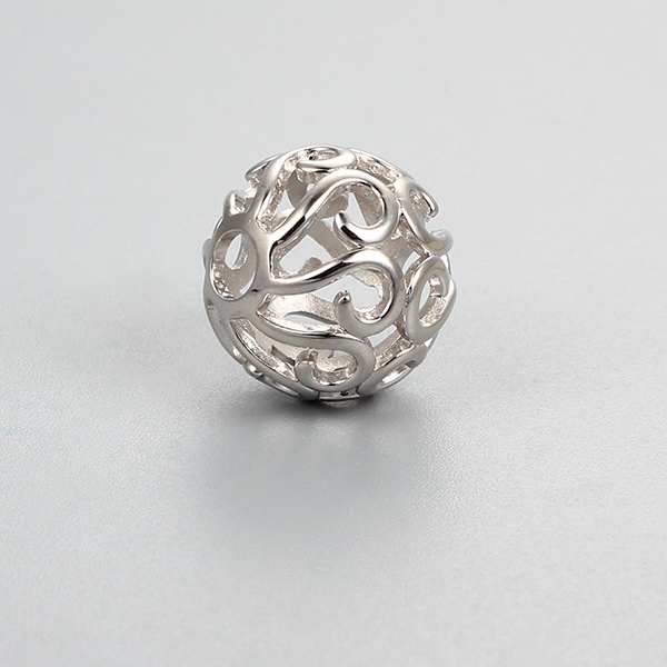 925 Sterling Silver Hollow Beads