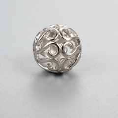 925 Sterling Silver Hollow Beads