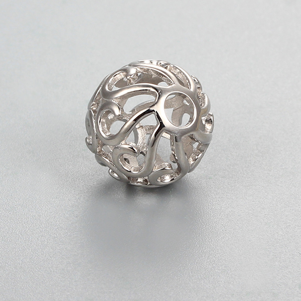 925 Sterling Silver Hollow Beads