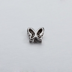 925 Sterling Silver CZ Butterfly Beads
