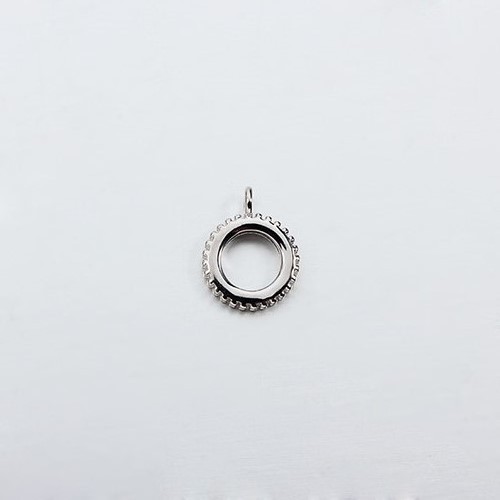 925 Sterling Silver Wheel Flat Beads With Ring -5.7mm Hole
