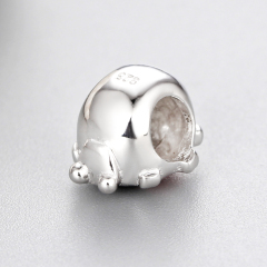 925 Sterling Silver Enamel Ladybug Beads