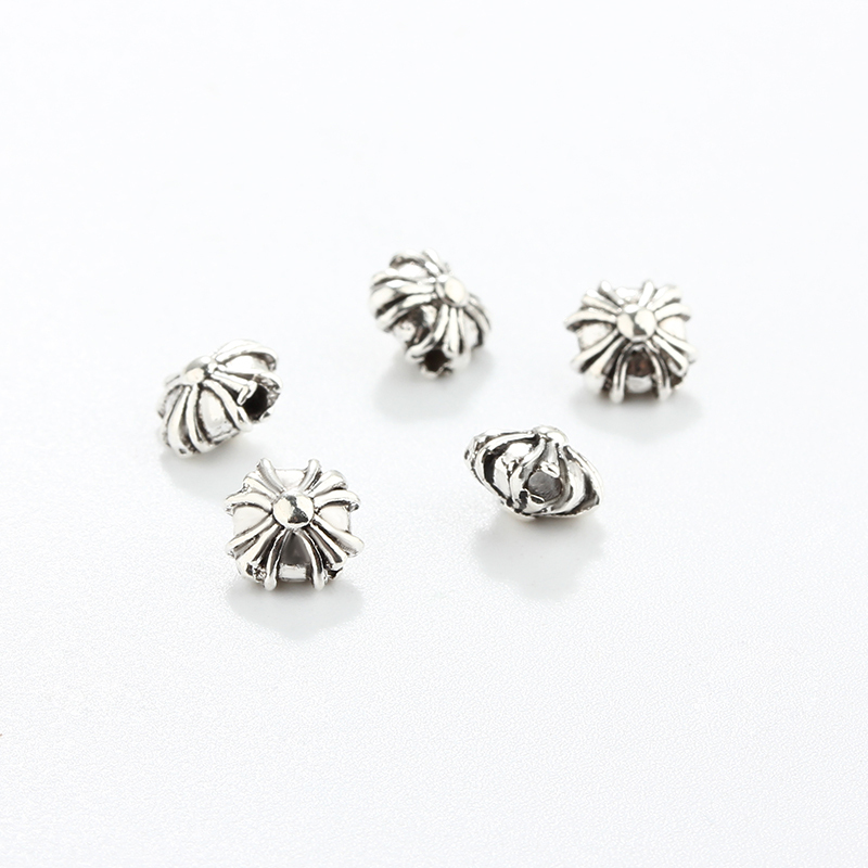 925 Sterling Silver Cross Diy Spacer Bead