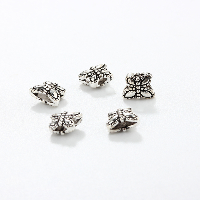 925 Sterling Silver Butterfly Diy Spacer Bead