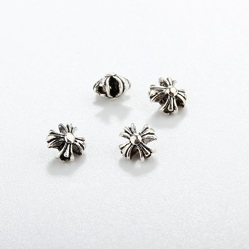 925 Sterling Silver Cross Diy Spacer Bead