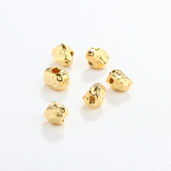 925 Sterling Silver Irregular Diy Spacer Bead