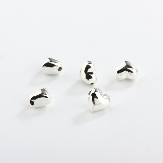 925 Sterling Silver Heart Spacer Bead