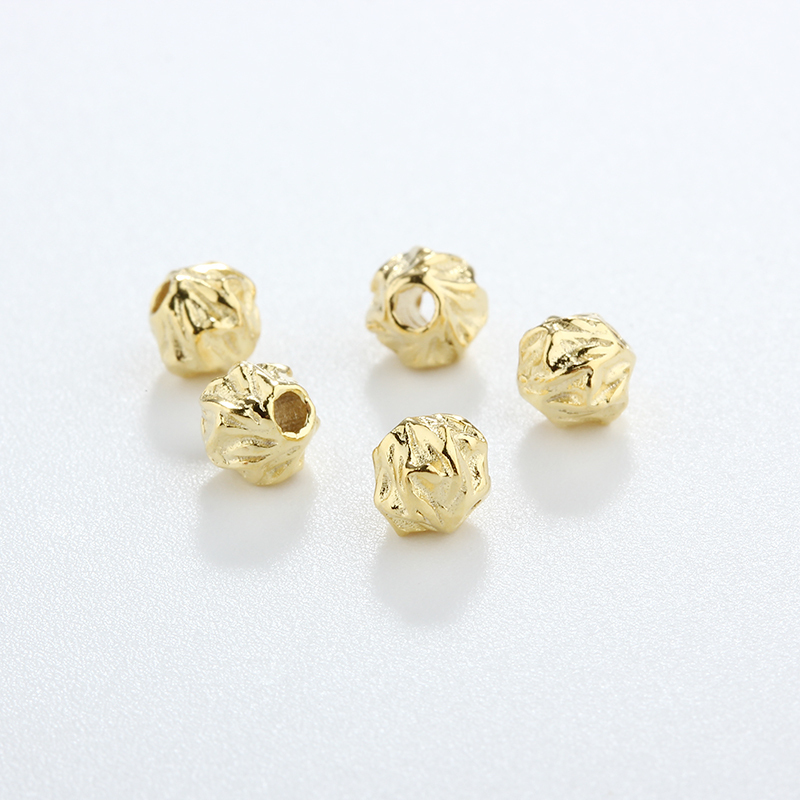 925 Sterling Silver Hammered Spacer Bead