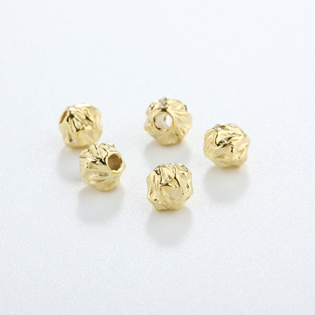 925 Sterling Silver Hammered Spacer Bead