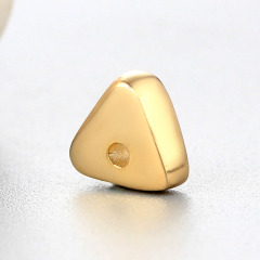 925 Sterling Silver Solid Triangle Spacer Beads