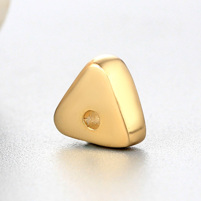 925 Sterling Silver Solid Triangle Spacer Beads