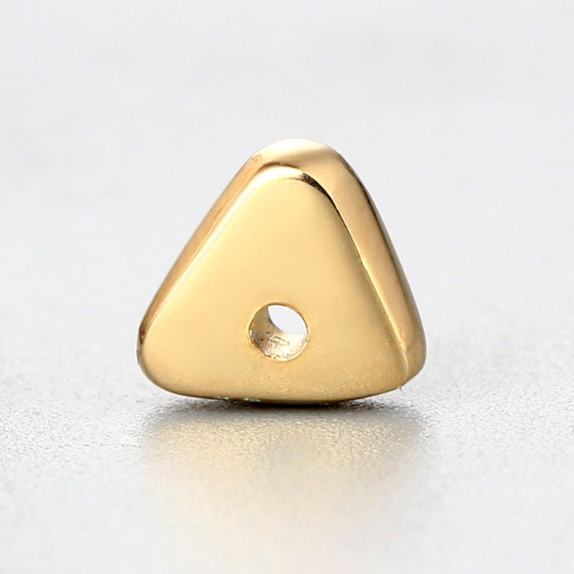 925 Sterling Silver Solid Triangle Spacer Beads