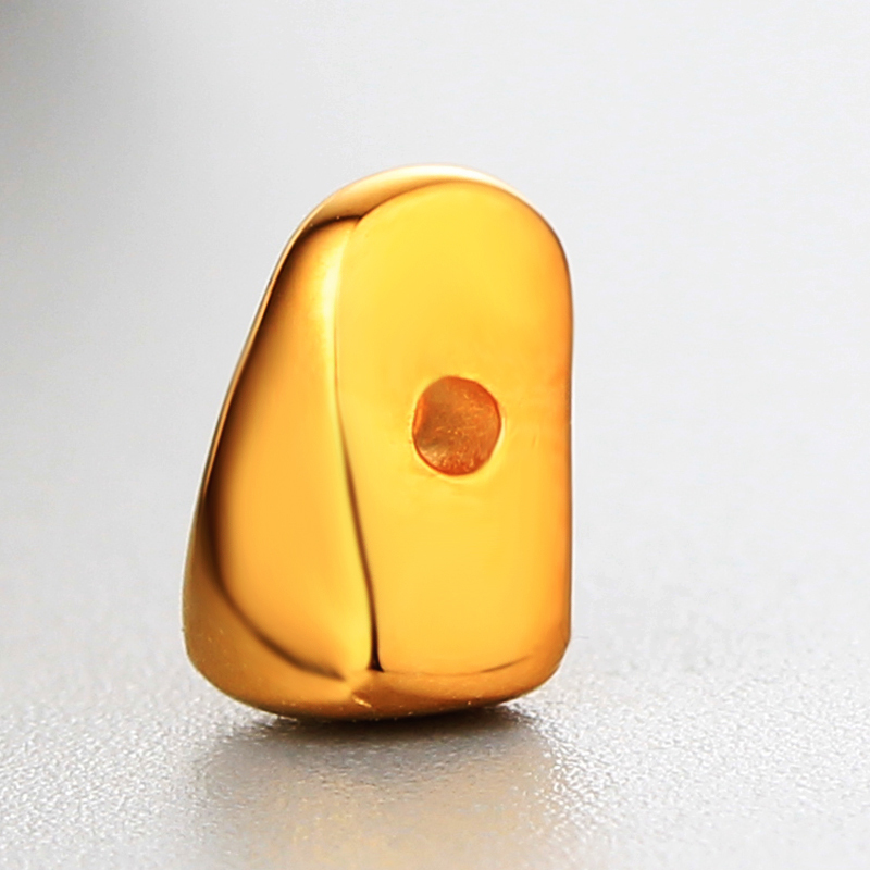 925 Sterling Silver Irregular Diy Stone Beads