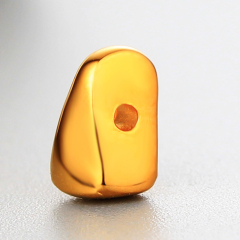 925 Sterling Silver Irregular Diy Stone Beads