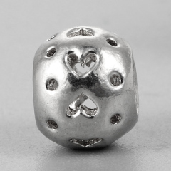925 Sterling Silver Hollow Beads