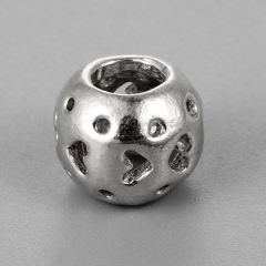 925 Sterling Silver Hollow Beads