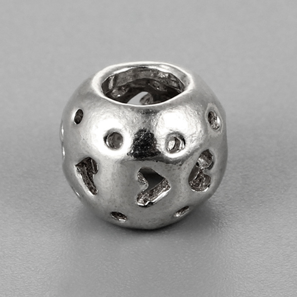 925 Sterling Silver Hollow Beads