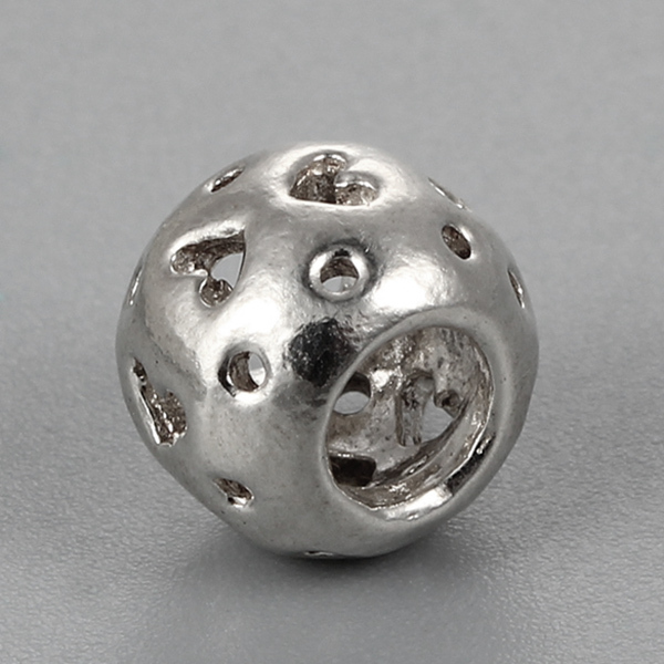 925 Sterling Silver Hollow Beads