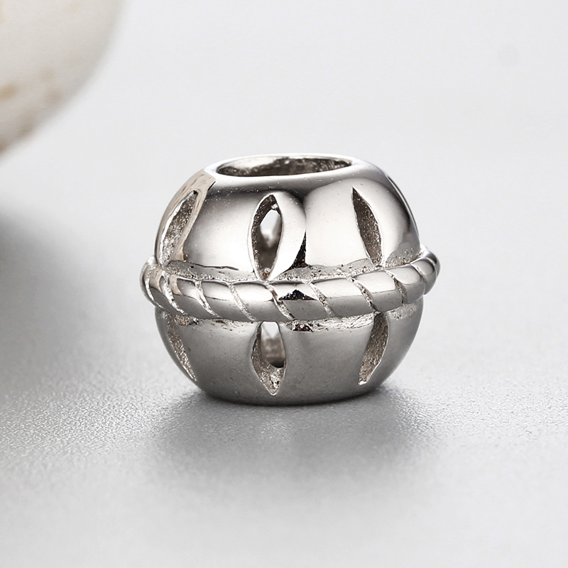 925 Sterling Silver Diy Hollow Beads