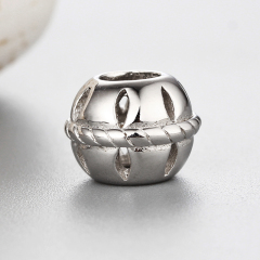 925 Sterling Silver Diy Hollow Beads