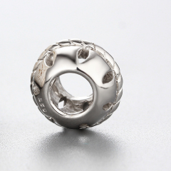 925 Sterling Silver Diy Hollow Beads