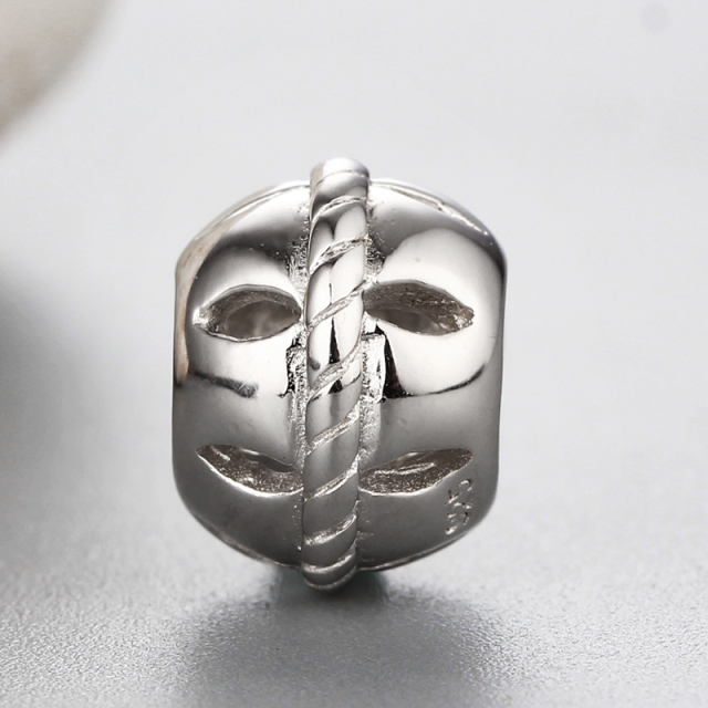 925 Sterling Silver Diy Hollow Beads