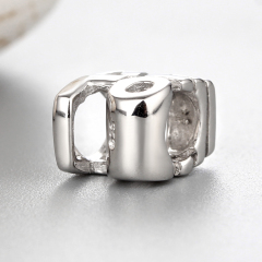 925 Sterling Silver Letters Love Beads