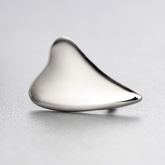 925 Sterling Silver Unique Heart Beads