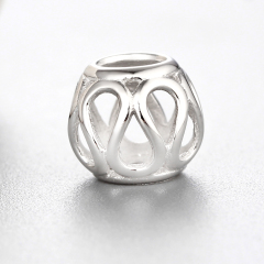 925 Sterling Silver Diy Hollow Beads