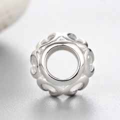 925 Sterling Silver Diy Hollow Beads